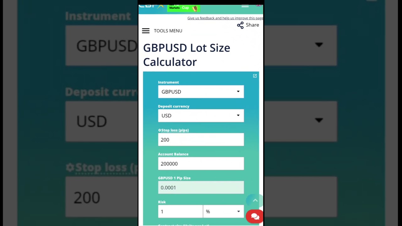 How to get the proper lot size for your trade with Cashbackforex‼️ #smartmoney #tradinglife #trade
